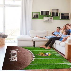 Minnesota Vikings Football Field Washable Area Rug - 5'x7'