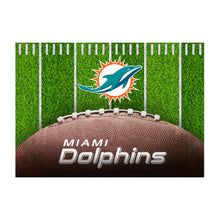 Miami Dolphins Football Field Washable Area Rug - 5'x7'