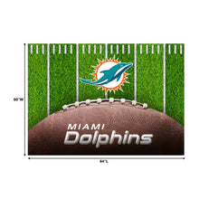 Miami Dolphins Football Field Washable Area Rug - 5'x7'