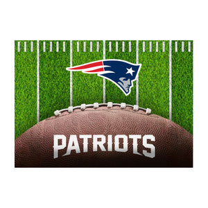 New England Patriots Football Field Washable Area Rug - 5'x7'