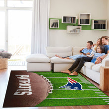 New England Patriots Football Field Washable Area Rug - 5'x7'