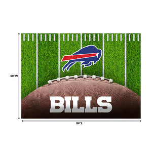 Buffalo Bills Football Field Washable Area Rug - 5'x7'