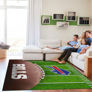 Buffalo Bills Football Field Washable Area Rug - 5'x7'