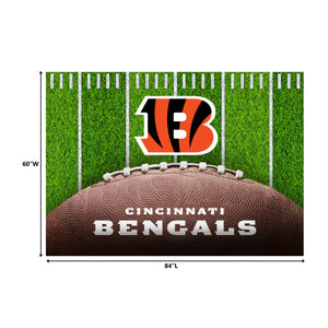 Cincinnati Bengals Football Field Washable Area Rug - 5'x7'