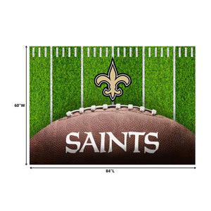 New Orleans Saints Football Field Washable Area Rug - 5'x7'