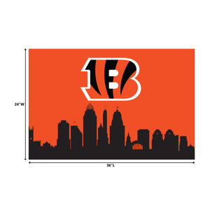 Cincinnati Bengals Hometown Washable Area Rug - 2'x3'