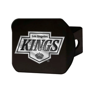 Los Angeles Kings Chrome Emblem On Black Hitch Cover