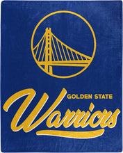 Golden State Warriors Plush Throw Blanket -  50"x60"