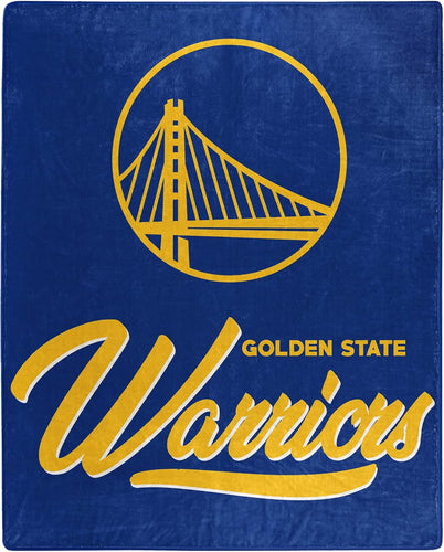 Golden State Warriors Plush Throw Blanket -  50
