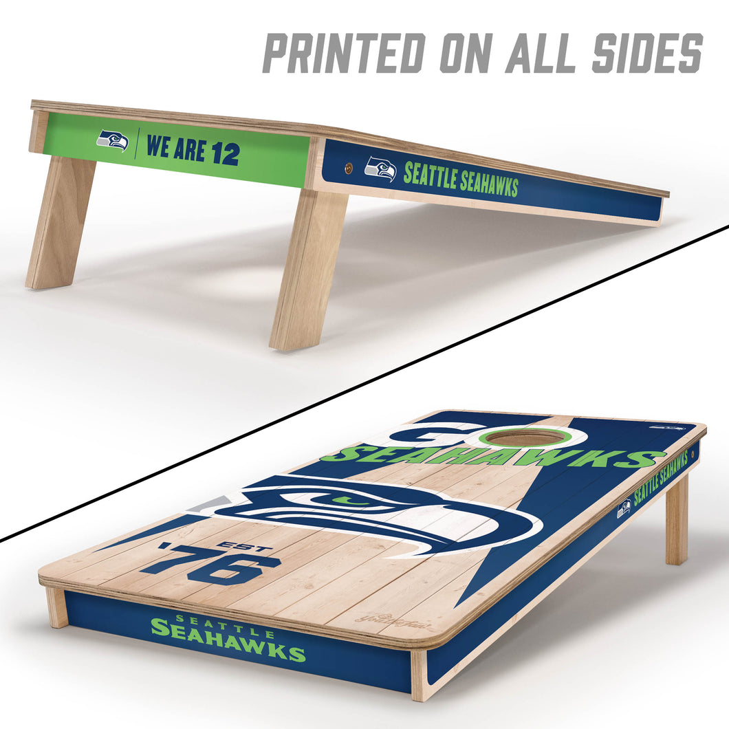 Seattle Seahawks 2'x4' Cornhole Game with Bags