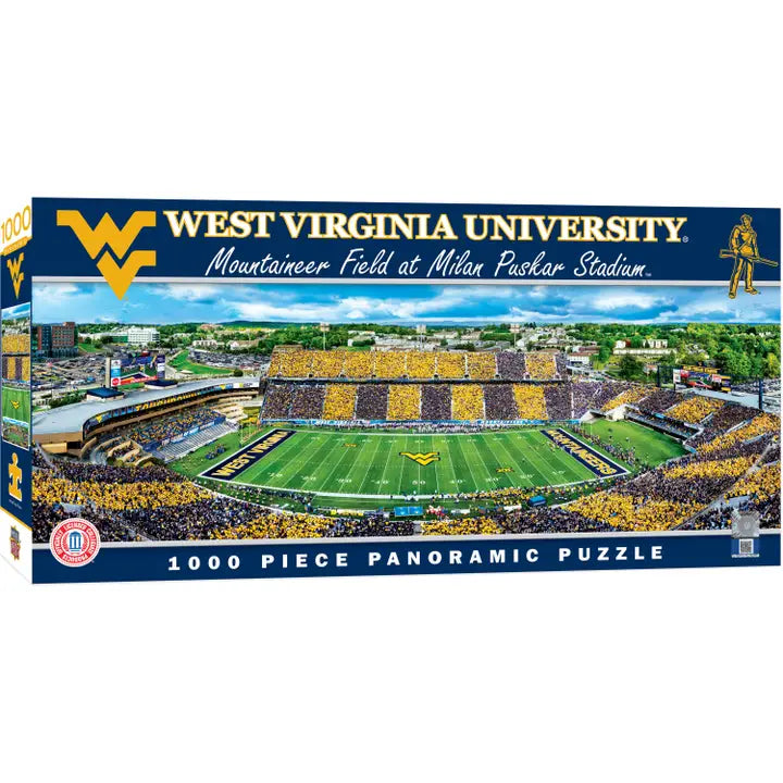 West Virginia Mountaineers 50 Yard Line Panoramic Puzzle