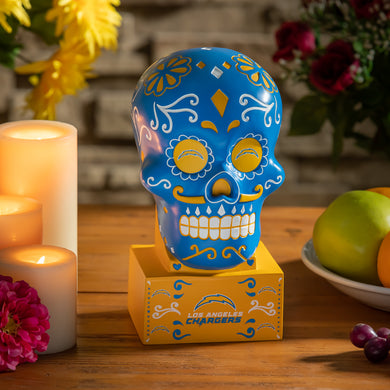 Los Angeles Chargers Sugar Skull Statue