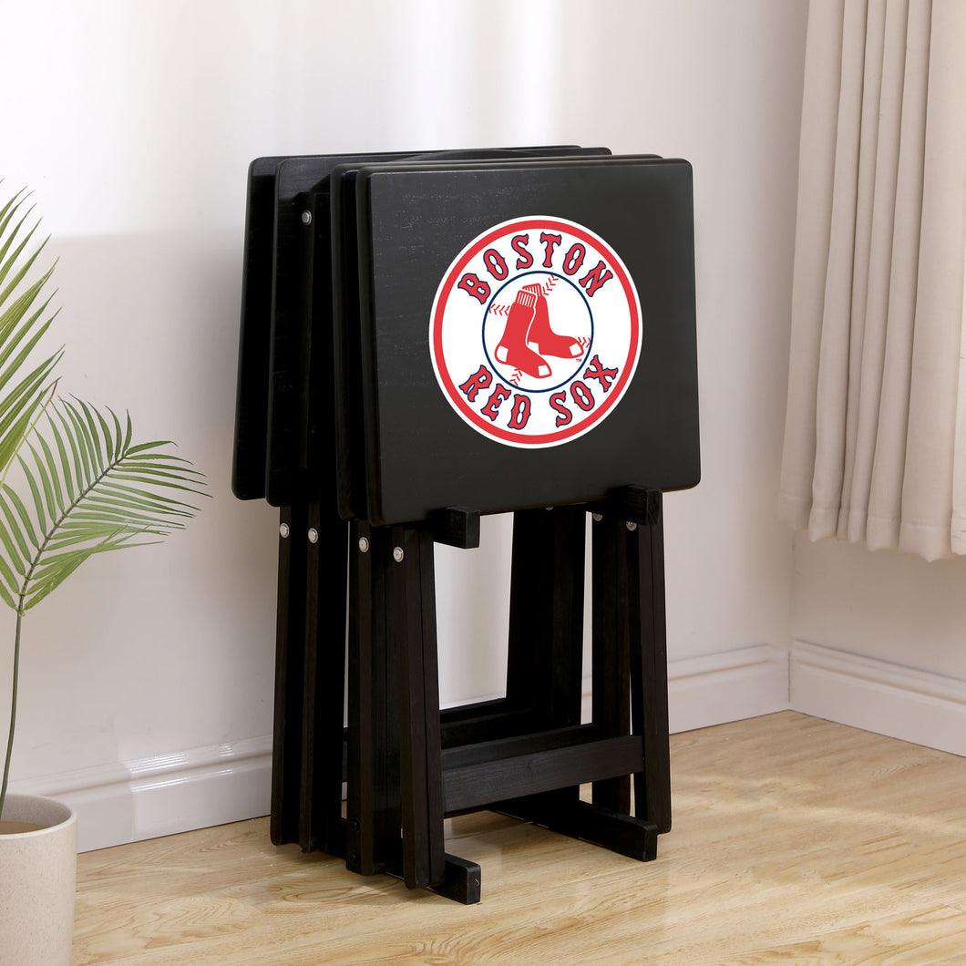 Boston Red Sox TV Snack Tray Set of 4