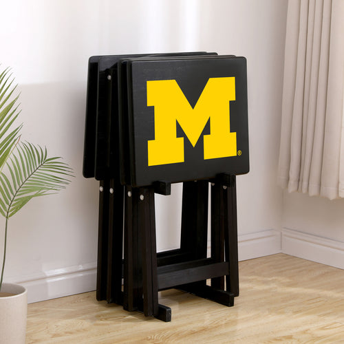 Michigan Wolverines TV Snack Tray Set of 4