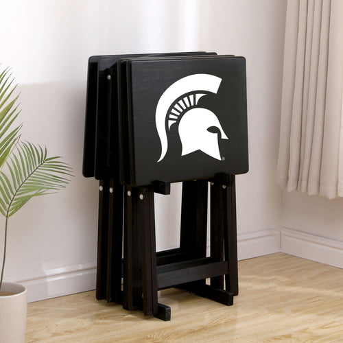 Michigan State Spartans TV Snack Tray Set of 4