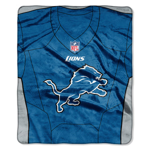 Detroit Lions Plush Throw Blanket -  50"x60"
