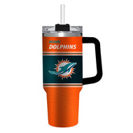 40oz Stainless Steel Canyon Cup w/ Straw, Miami Dolphins