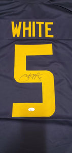 Pat White WVU Mountaineers Autographed Jersey