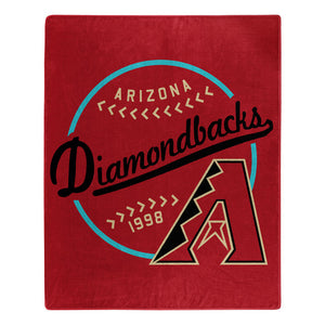 Arizona Diamondbacks Plush Throw Blanket -  50"x60"