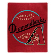 Arizona Diamondbacks Plush Throw Blanket -  50"x60"
