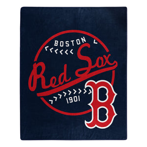 Boston Red Sox Plush Throw Blanket -  50"x60"