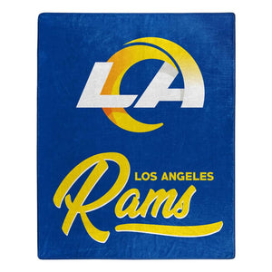 Los Angeles Rams Plush Throw Blanket -  50"x60"