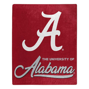 Alabama Crimson Tide Plush Throw Blanket -  50"x60"