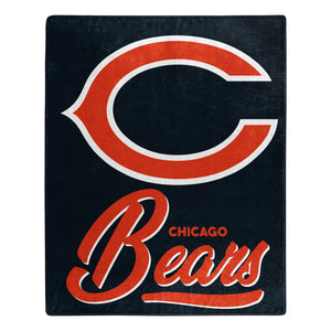 Chicago Bears Plush Throw Blanket -  50"x60"