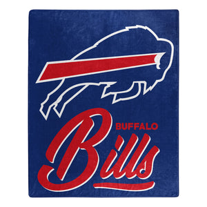 Buffalo Bills Plush Throw Blanket -  50"x60"