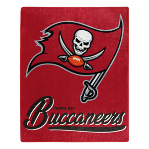 Tampa Bay Buccaneers Plush Throw Blanket -  50"x60"