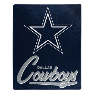 Dallas Cowboys Plush Throw Blanket -  50"x60"