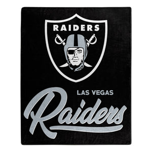 Las Vegas Raiders Plush Throw Blanket -  50"x60"
