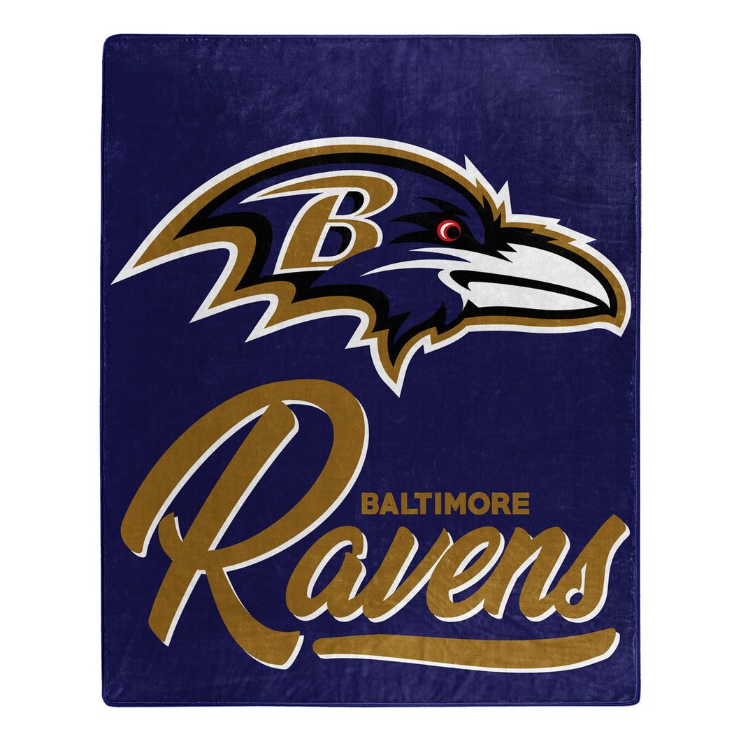 Baltimore Ravens Plush Throw Blanket -  50