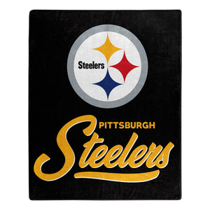 Pittsburgh Steelers Plush Throw Blanket -  50"x60"