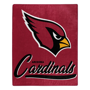 Arizona Cardinals Plush Throw Blanket -  50"x60"