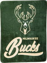 Milwaukee Bucks Plush Throw Blanket -  50"x60"