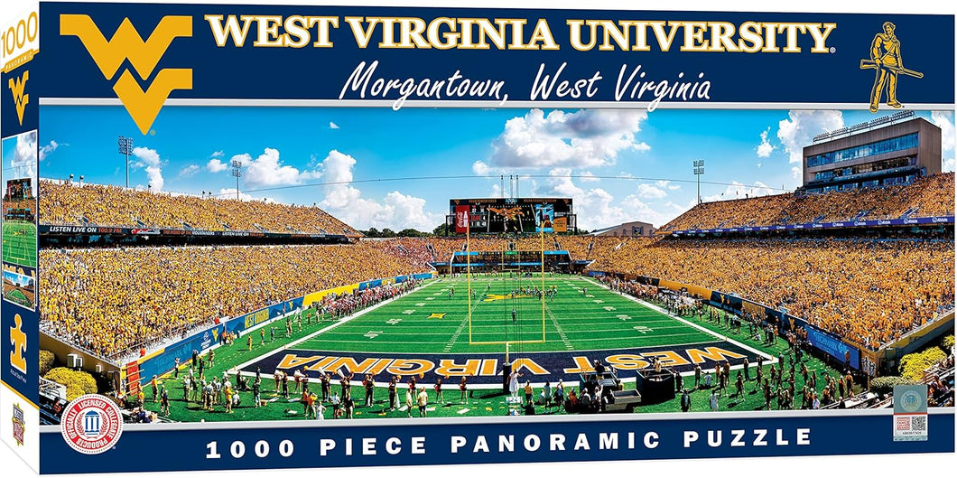West Virginia Mountaineers Mountaineer Field Panoramic Puzzle