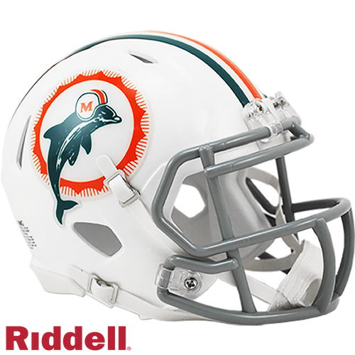 Miami Dolphins Tribute Riddell Speed Mini Helmet