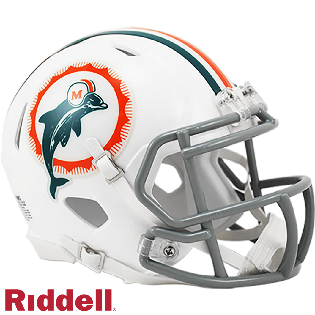 Miami Dolphins Tribute Riddell Speed Mini Helmet