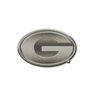 Georgia Bulldogs Antique Brushed Metal Auto Emblem
