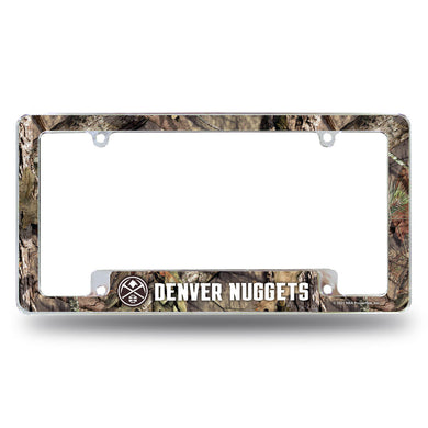 Denver Nuggets Mossy Oak Camo Break-Up Country Chrome License Plate Frame