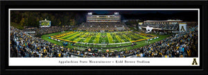 Appalachian State Mountaineers Football Kidd Brewer Stadium Run Out Panoramic Picture