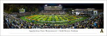 Appalachian State Mountaineers Football Kidd Brewer Stadium Run Out Panoramic Picture