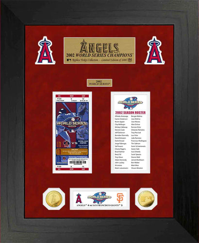 Los Angeles Angels World Series Deluxe Gold Coin & Ticket Collection