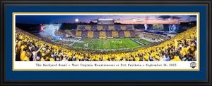 West Virginia Mountaineers 2023 Backyard Brawl at Mountaineer Field Panoramic Picture