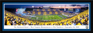 West Virginia Mountaineers 2023 Backyard Brawl at Mountaineer Field Panoramic Picture