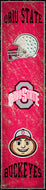 Ohio State Buckeyes Heritage Banner Wood Sign - 6"x24"