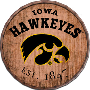 Iowa Hawkeyes Established Date Barrel Top -16"