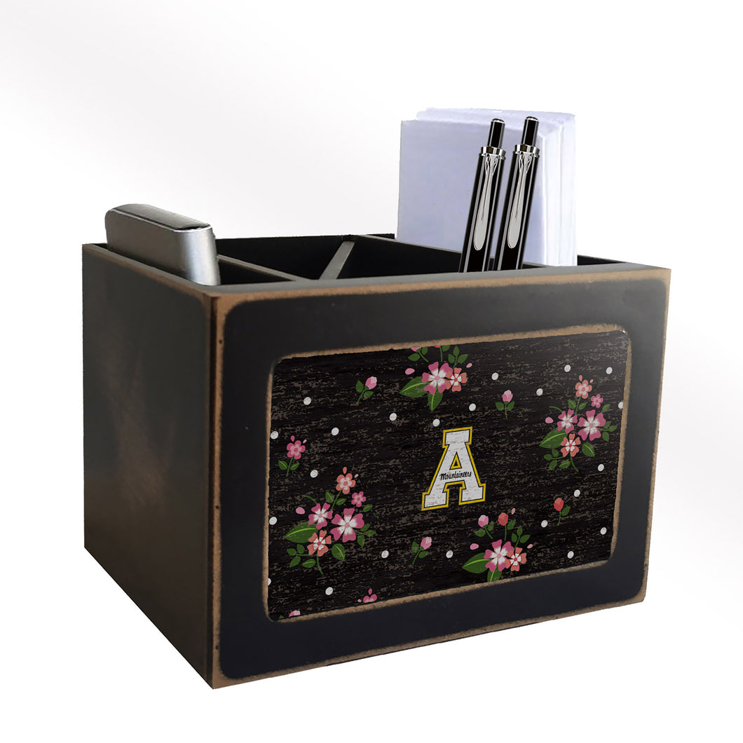 Appalachian State Mountaineers Floral Desktop Organizer