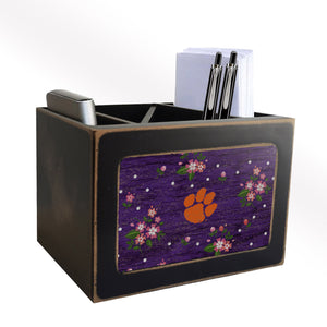  Clemson Tigers Floral Desktop Organizer